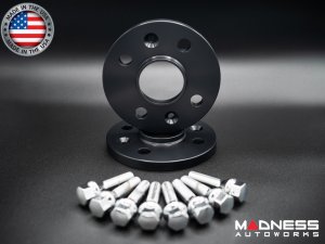 FIAT 500e Gen2 Wheel Spacers by MADNESS - 12mm - set of 2 w/ extended bolts